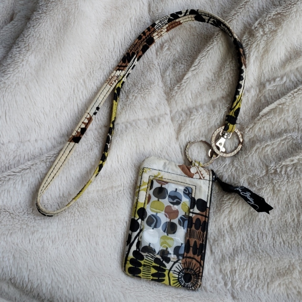 Vera Bradley Iconic Zip ID Case & Lanyard
